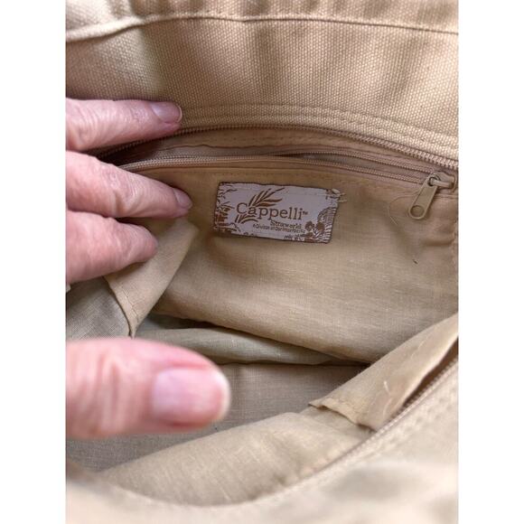 Cappelli Straworld Woven Rafia Beaded Shouder Bag Colorful Boho Beach Summer - Picture 9 of 10